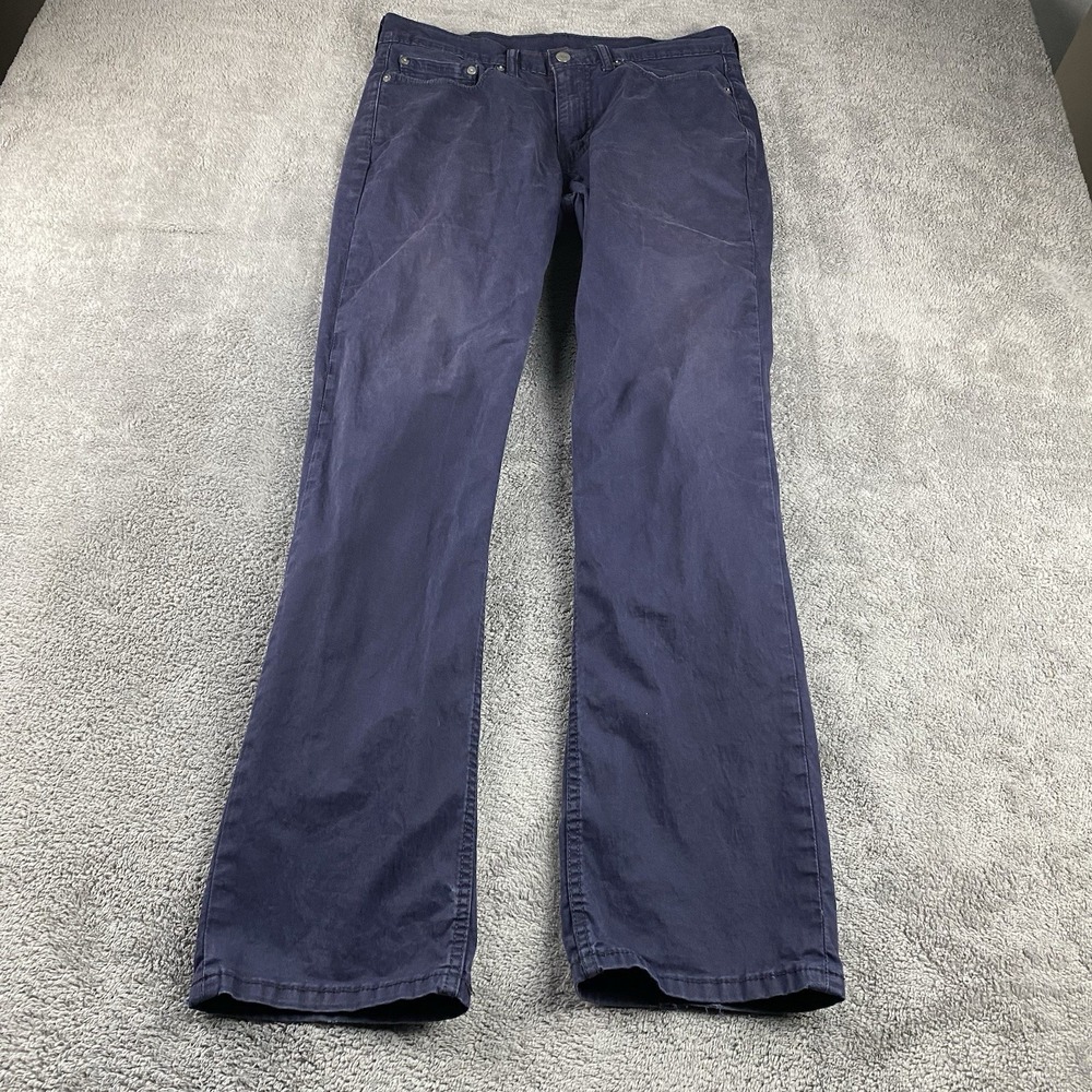 Levis 514 Straight Fit Jeans Mens 32x32 Blue Dark Wash Mid Rise